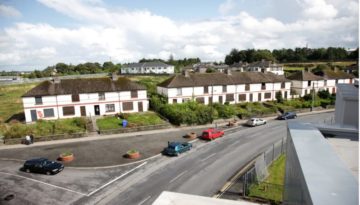 Aerial View of St. Mel’s Terrace prior to Demolition